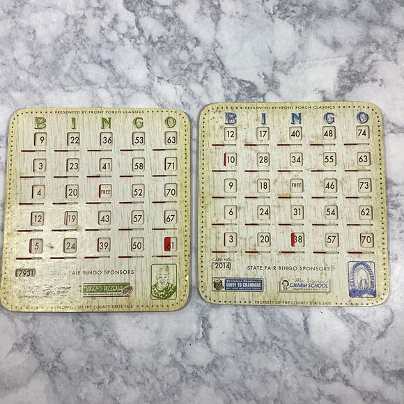 Front Porch Classics State Fair Bingo Replacement Cards 8 Shutter Window - Picture 5 of 8